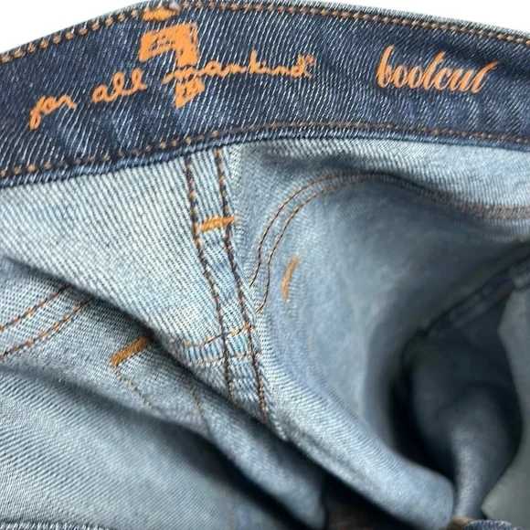 7 For All Mankind Boot Cut Jeans Size 27 - Picture 2 of 7